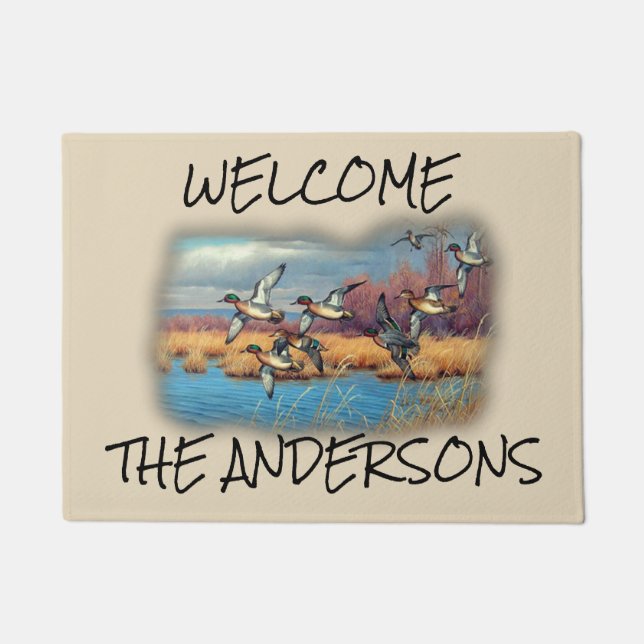 Personalised Duck Season Doormat (Front)