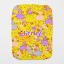 Personalised-Ducks-and-Dots-Style 1 Yellow-