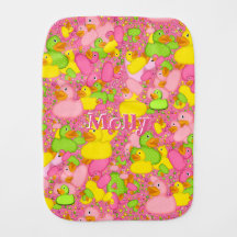 Personalised-Ducks-and-Dots-Style 2-Pink Dark-