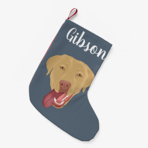 Personalised Dudley Labrador Christmas Small Christmas Stocking