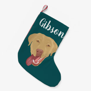 Personalised Dudley Labrador Christmas Small Christmas Stocking