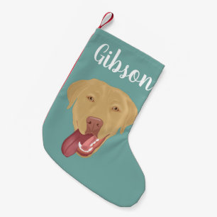 Personalised Dudley Labrador Christmas Small Christmas Stocking
