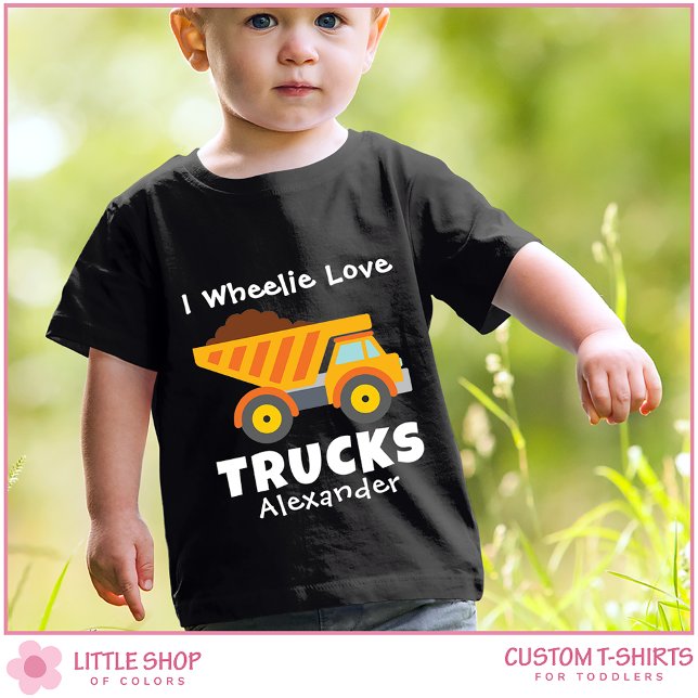 Personalised Dump Truck Construction Toddler T-Shirt (Creator Uploaded)