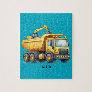 Personalised Dump Truck Jigsaw Puzzle