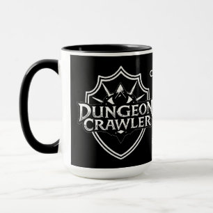 Personalised Dungeon Crawler Black Mug