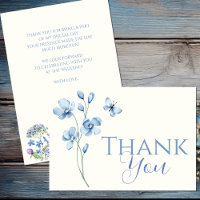 Personalised Dusty Blue Wildflower Bridal Shower