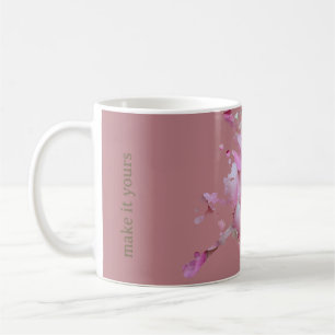Personalised Dusty Rose Petals Mug