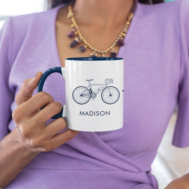 Personalised E Bike Makes Me Happy Gag Cyclist Mug (Creator Uploaded)