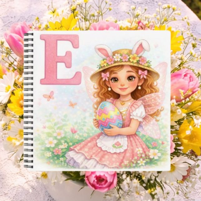 Personalised E Cute Gift for Girls Notebook (Creator Uploaded)