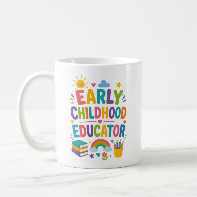 Personalised Early Childhood Educator Gift Coffee Mug (Left)