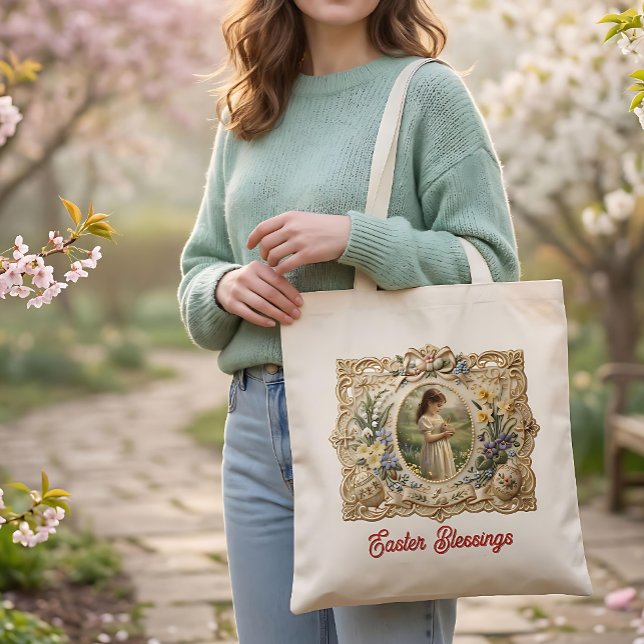 Personalised Easter Blessings Tote Bag (Creator Uploaded)