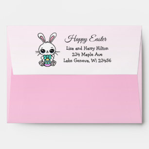 Personalised Easter Bunny and Address Envelope