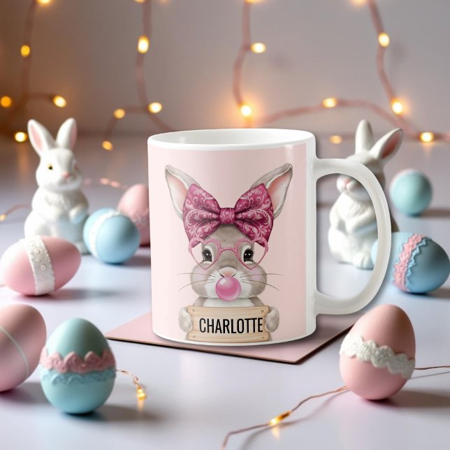 Personalised Easter Bunny Coffee Mug for Kids (Personalized Easter Bunny Coffee Mug for Kids)