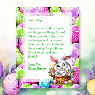 Personalised Easter Bunny Letter for Kids