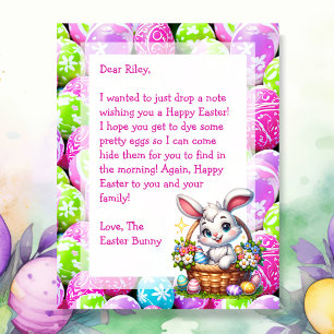 Personalised Easter Bunny Letter for Kids