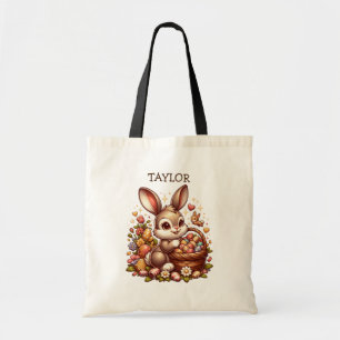 Personalised Easter Bunny Rabbit Tote Bag