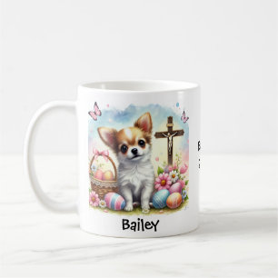 Personalised Easter Chihuahua Dog Coffee Mug
