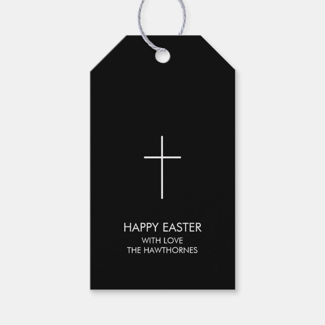 Personalised Easter Cross Gift Tags (Front)