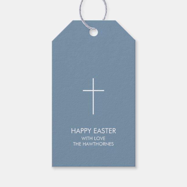 Personalised Easter Cross Gift Tags (Front)