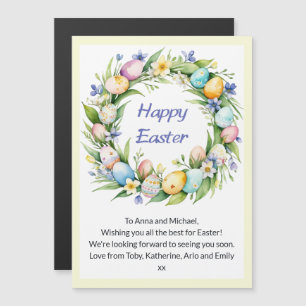 Personalised Easter Cute Magnetic card