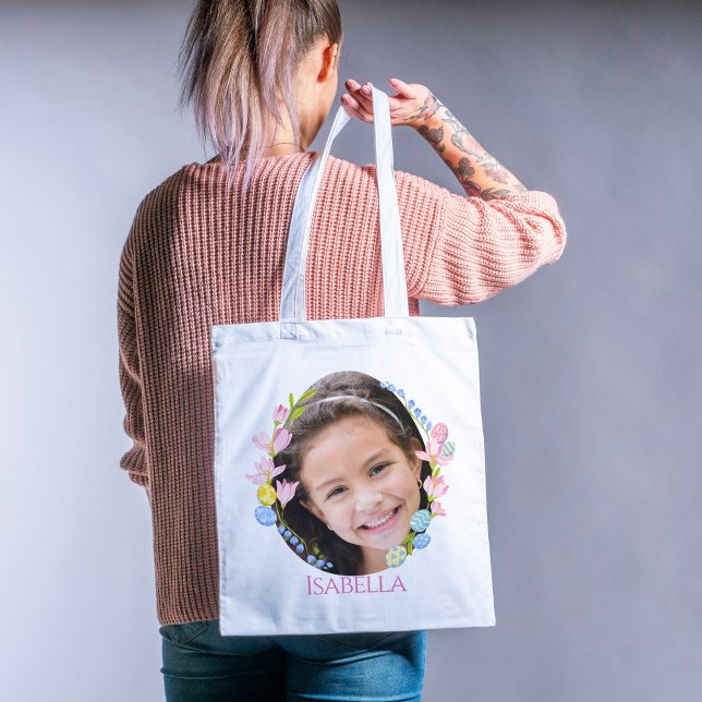 Personalised Easter Egg Hunt Tote Bag with Photo (Creator Uploaded)