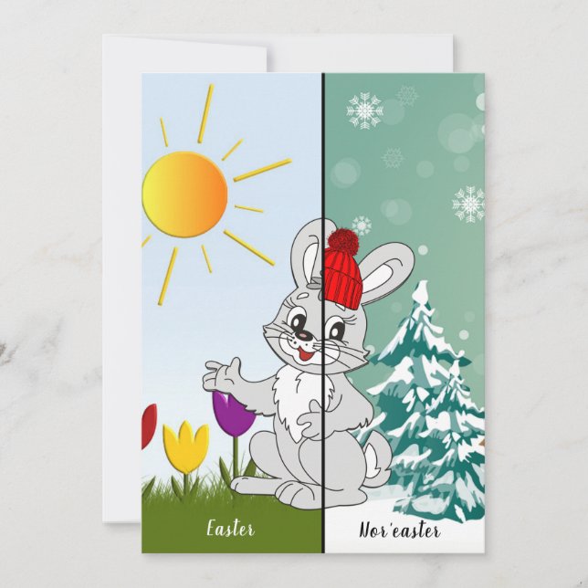 Personalised Easter Nor'easter card (Front)