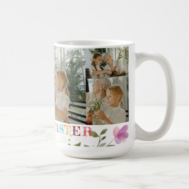 Personalised Easter Photo Collage Mug (Right)
