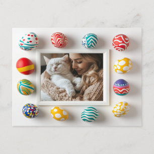 Personalised Easter Witch Postcard for Cat Lovers