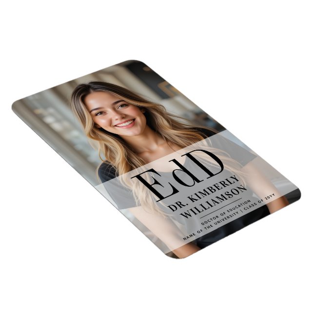 Personalised EdD Doctor of Education Graduation Magnet (Right Side)