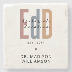 Personalised EdD Doctor Of Education Graduation Stone Coaster