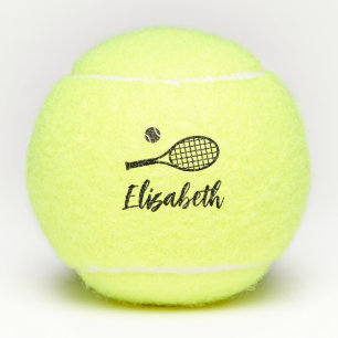 Personalised Edgy Modern Handwriting Name on Tennis Balls