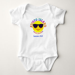 Personalised Edisto Island South Carolina Baby Bodysuit