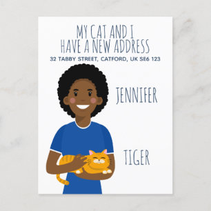 Personalised editable new address announcement pos postcard