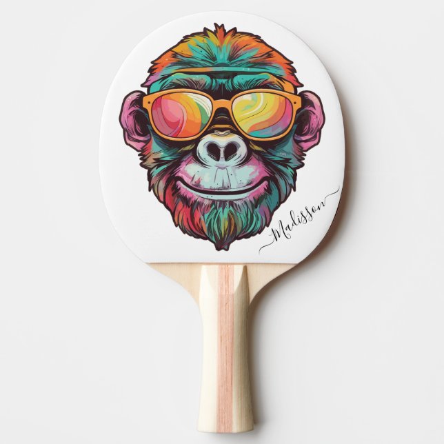 Personalised Editable Ping Pong Paddle (Front)