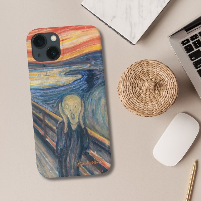 Personalised Edvard Munch Scream Skrik Case-Mate iPhone Case (Personalized Edvard Munch the scream iPhone case.)