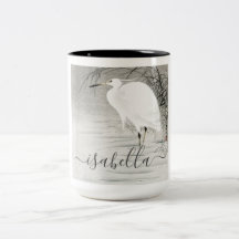 Personalised Egret Coastal Bird