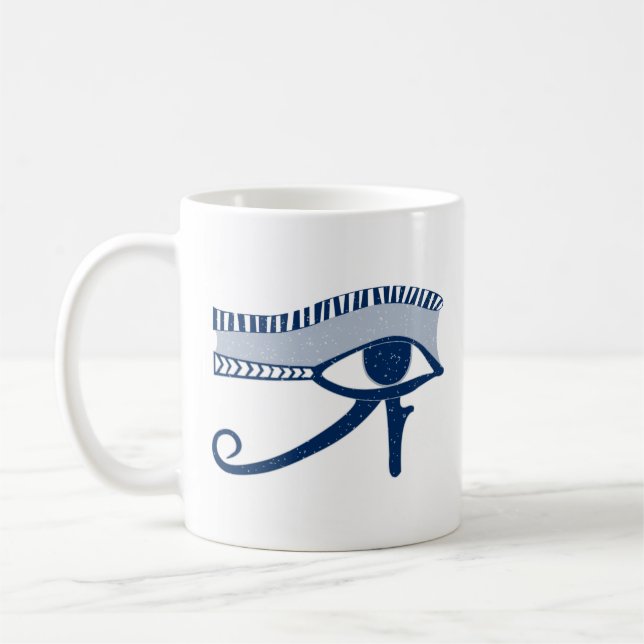 Personalised Egyptian Eye of Horus Coffee Mug (Left)