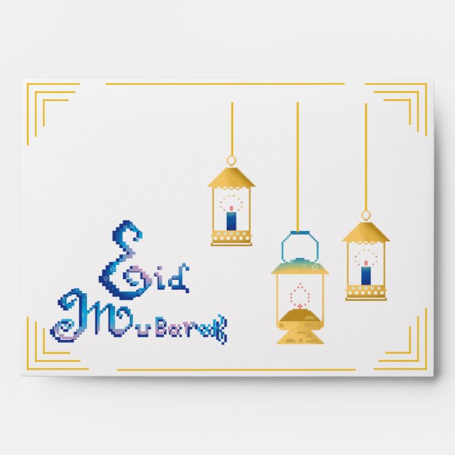 Personalised Eid Mubarak Envelope (Front)