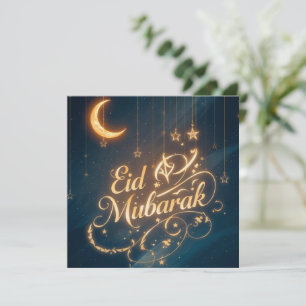 Personalised Eid Mubarak  Modern Greeting  Card