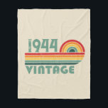 Personalised eighty vintage 80th birthday party fleece blanket<br><div class="desc">Add some originality to your wardrobe with this vintage sunset birthday graphic design featuring awesome typography font lettering. It's a great gift idea for men, women, husbands, wives, grandma, and grandpa who will love this unique artwork. The best funny holiday present for a happy birthday party. If you like this...</div>