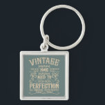 Personalised eighty vintage 80th birthday party key ring<br><div class="desc">Make your birthday special with this unique design. Add a touch of sophisticated elegance to your birthday celebration with our exquisite, one-of-a-kind designs. These graphics bring sophistication and originality to any product, creating a memorable and stylish gift. They are perfect for those who appreciate a touch of timeless glamour on...</div>