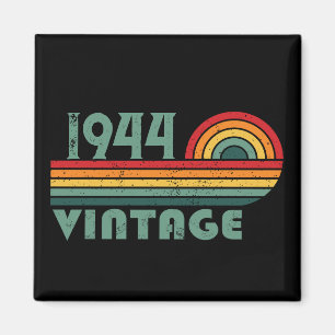 Personalised eighty vintage 80th birthday party magnet