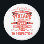 Personalised eighty vintage 80th birthday party magnet<br><div class="desc">Make your birthday special with this unique design. Add a touch of sophisticated elegance to your birthday celebration with our exquisite, one-of-a-kind designs. These graphics bring sophistication and originality to any product, creating a memorable and stylish gift. They are perfect for those who appreciate a touch of timeless glamour on...</div>