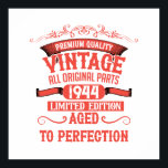 Personalised eighty vintage 80th birthday party poster<br><div class="desc">Make your birthday special with this unique design. Add a touch of sophisticated elegance to your birthday celebration with our exquisite, one-of-a-kind designs. These graphics bring sophistication and originality to any product, creating a memorable and stylish gift. They are perfect for those who appreciate a touch of timeless glamour on...</div>