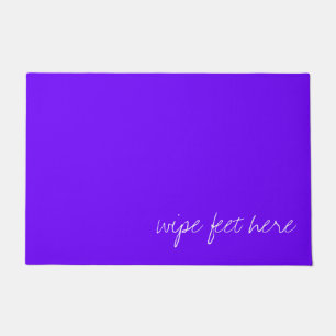 Personalised Electric Indigo Blue Doormat