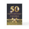Personalised Elegant 50th Birthday Gold Glitter