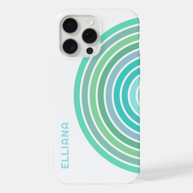 Personalised Elegant Abstract Art Stripes Pattern iPhone Case (Back)