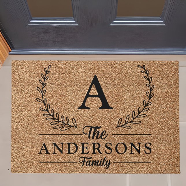 Personalised Elegant and Classy Family Name Doormat (Creator Uploaded)