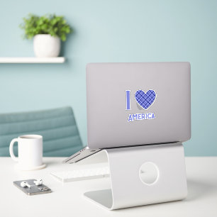 Personalised Elegant Blue Lavender Chequered Heart