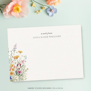 Personalised Elegant Boho Chic Note Card